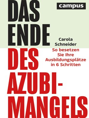 cover image of Das Ende des Azubimangels